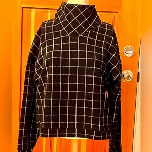 Madewell Check Print Turtleneck Sweater